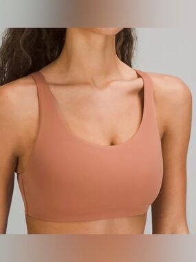 Lululemon In Alignment Straight-Strap Sports Bra Light Support C/D Cup Size 8